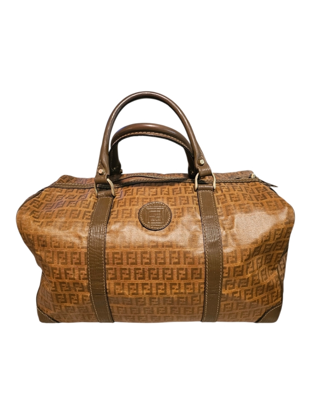 ARCHIVAL Early 70s FENDI S.A.S. Rare 16” Large Traveler Bag COA Authentic!